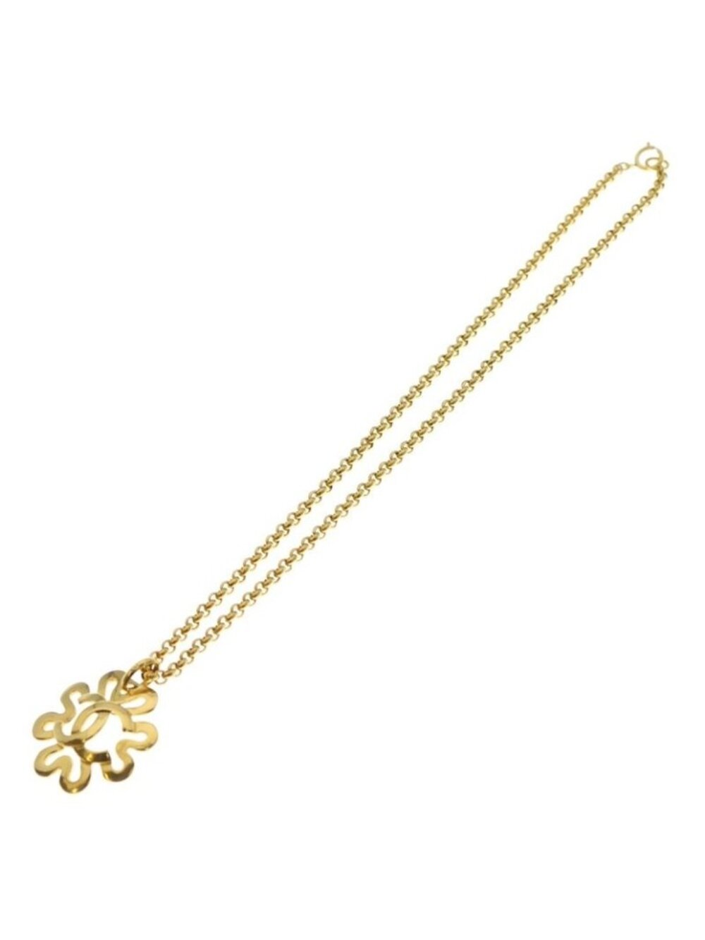 Chanel CC Logo Chain Necklace Gold - Picture 2 of 6